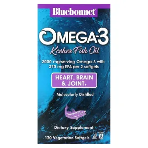 Рыбий жир Омега-3, Fish Oil Omega-3, Bluebonnet Nutrition, 120 капсул