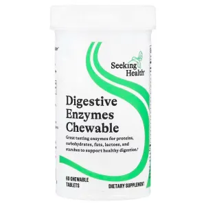 Пищеварительные ферменты, жевательные, Digestive Enzymes Chewable, Seeking Health, 60 жевательных таблеток
