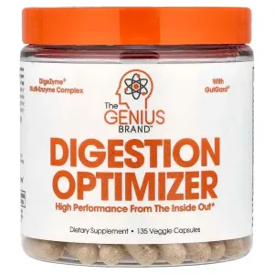 Пищеварительные ферменты, Digestion optimizer, The Genius Brand, 135 вегетарианских капсул
