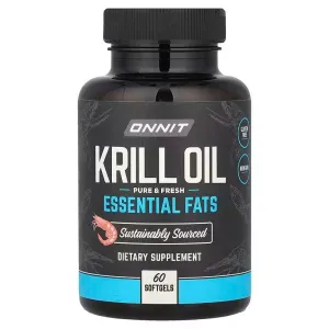 Масло криля, Krill Oil, Onnit, 60 гелевых капсул