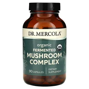 Комплекс грибов, Mushroom Complex, Dr. Mercola, ферментированный, 90 капсул