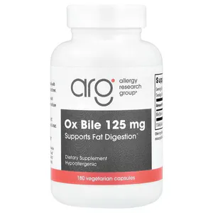 Экстракт бычьей желчи, Allergy Research, 125 мг, 180 