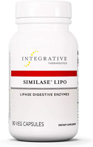 Ферменты для переваривания жиров, Similase Lipo, Integrative Therapeutics, 90 вегетарианских капсул