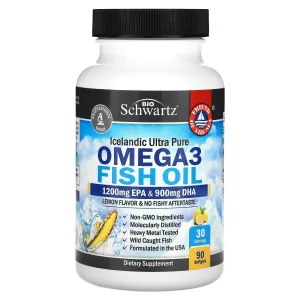 Омега-3 рыбий жир, Omega-3 Fish Oil, Puritan's Pride, 1360 мг (950 мг активного омега-3), 90 капсул