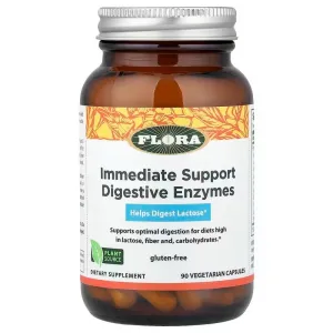 Пищеварительные ферменты, Enzyme Blend, Flora, 90 вегетарианских капсул 
