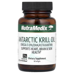 Масло криля антарктического, Antarctic Krill Oil, NutraMedix, 60 гелевых капсул