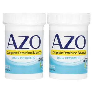 Пробиотики для женщин, Complete Feminine Balance, Azo, 5 млрд КОЕ, один раз в день, 60 капсул