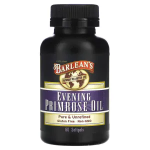 Масло вечерней примулы, Evening Primrose Oil, Barlean's, 60 мягких капсул