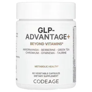 Мультивитамины для поддержки пищеварения и GLP, GLP-Advantage+, Codeage, Beyond Vitamins®, комплекс питательных веществ, 60 вегетарианских капсул