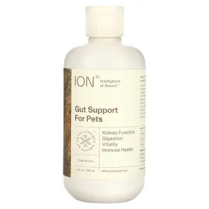 Поддержка кишечника для собак и кошек, Gut Support For Pets, ION Intelligence of Nature, 236 мл