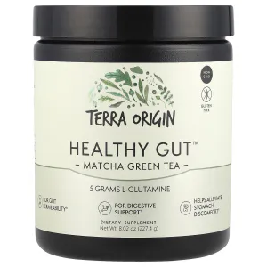 Здоровье кишечника, Healthy Gut™, Matcha Green Tea, Terra Origin, с зеленым чаем матча, 227,4 г