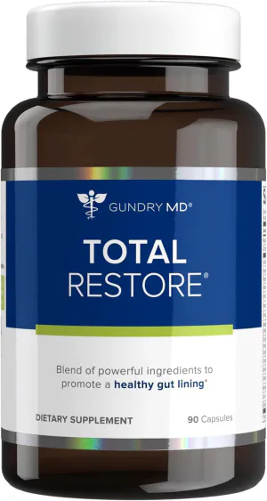 Мультивитамины для пищеварения, Total Restore Gut Lining Support, Gundry MD, 15 витаминов и минералов, 30-дневный курс, 90 вегетарианских капсул