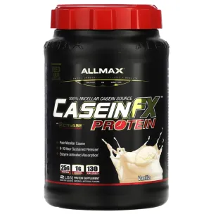 Міцелярний казеїновий протеїн, Casein-FX, 100% Casein Micellar Protein, ALLMAX Nutrition, ваніль, 907 г