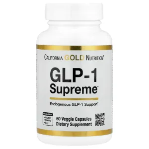 Підтримка метаболізму та ендогенного GLP-1, GLP-1 Supreme, California Gold Nutrition, з акермансією, берберином, кверцетином та куркуміном, 60 рослинних капсул