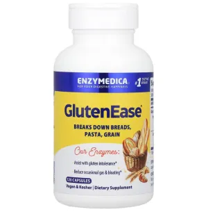 Ферменти для перетравлення глютену, GlutenEase, Enzymedica, 120 капсул
