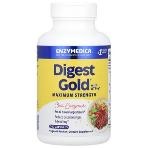 Ферменти для травлення, Digest Gold with ATPro, Enzymedica, 240 капсул