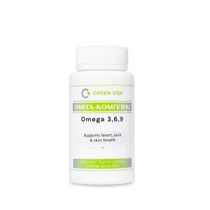 Омега-комплекс, Гринвит, Green-Visa, 120 гелевых капсул