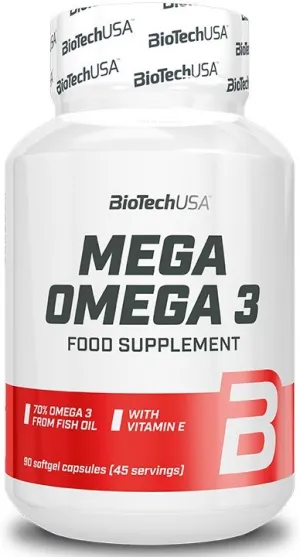 Омега 3, Mega Omega 3, BioTech USA, 90 гелевых капсул
