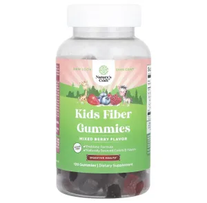 Клітковина для дітей, Kids Fiber Gummies, Nature's  Craft, без цукру, ягідне асорті, 120 жувальних таблеток