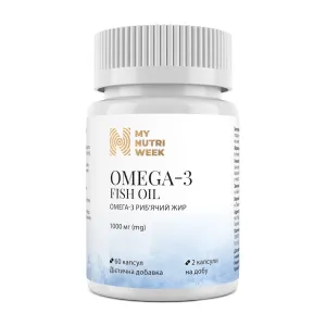 Омега-3 риб'ячий жир, Omega-3 Fish Oil, My Nutri Week, 60 капсул