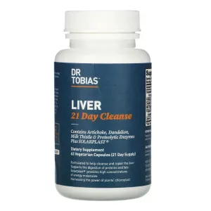 Очищение печени за 21 день, Liver 21 Day Cleanse, Dr. Tobias, 63 вегетарианские капсулы