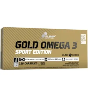 Омега-3 для спортсменів, Gold Omega-3 Sport Edition, Olimp, 120 капсул