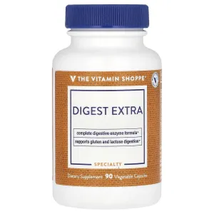 Травні ферменти, Digest Extra, The Vitamin Shoppe, 90 рослинних капсул